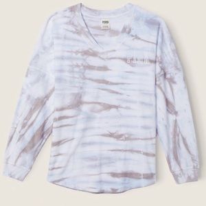 Pink VS varsity beach Terry V neck